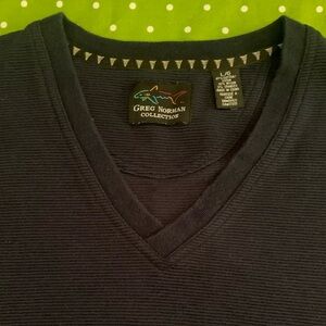 GREG NORMAN COLLECTION Navy Blue Vest Sweater